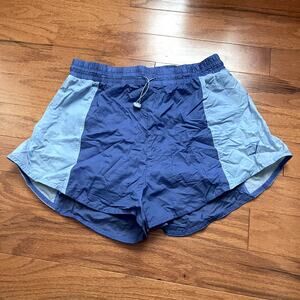 Gymshark Two-Toned Blue Drawstring Shorts Size Small